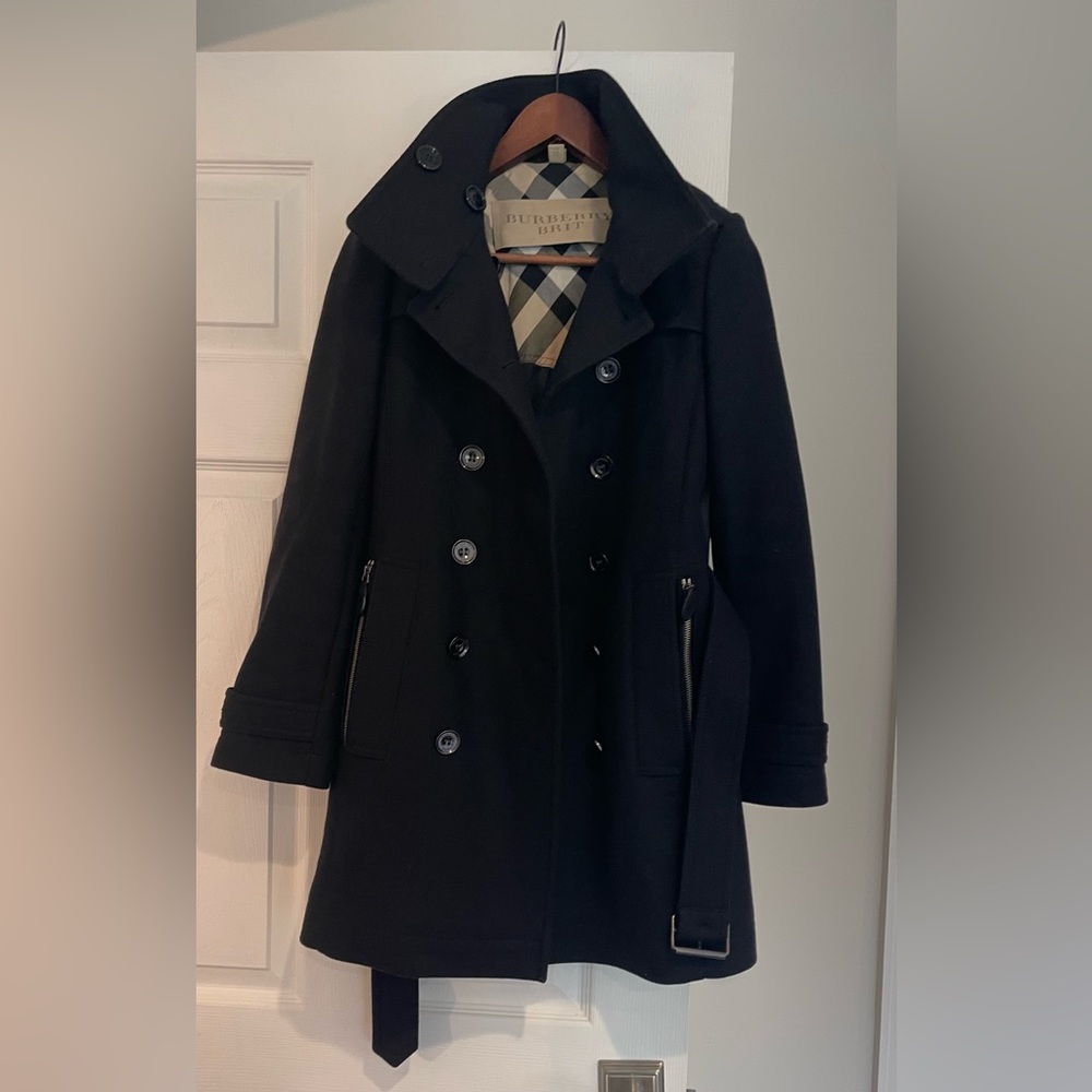 BURBERRY BRIT virgin wool coat